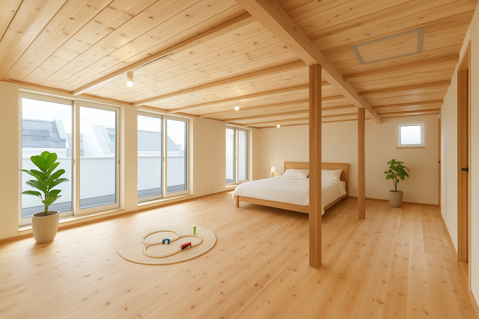 自然素材の注文住宅 外観写真