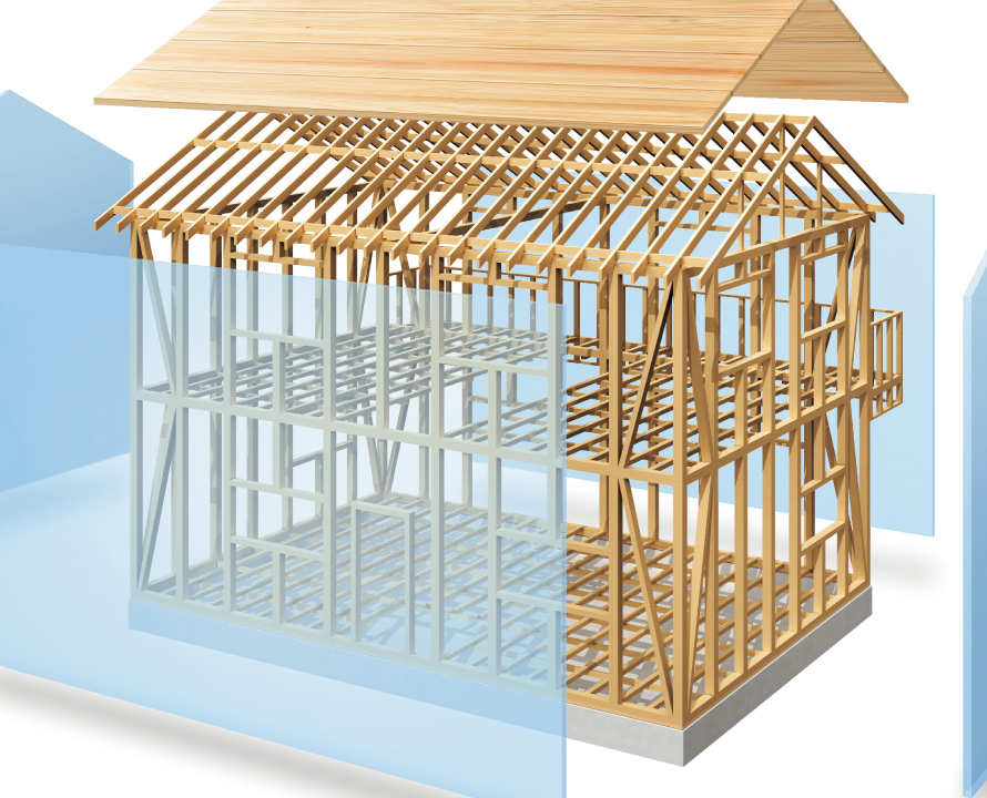 木の構造材イメージ